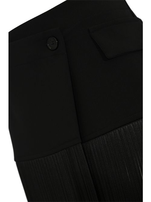 Cintura a portafoglio in tessuto con frange Nero Patrizia Pepe | 8F0124 A6F5K103